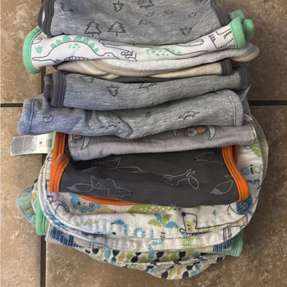 Assorted burp cloths